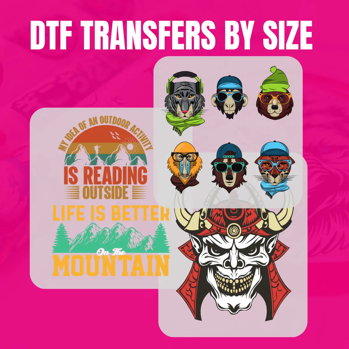 DTF Transfers By Size DTF Transfer Art
