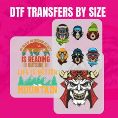DTF Transfers By Size DTF Transfer Art